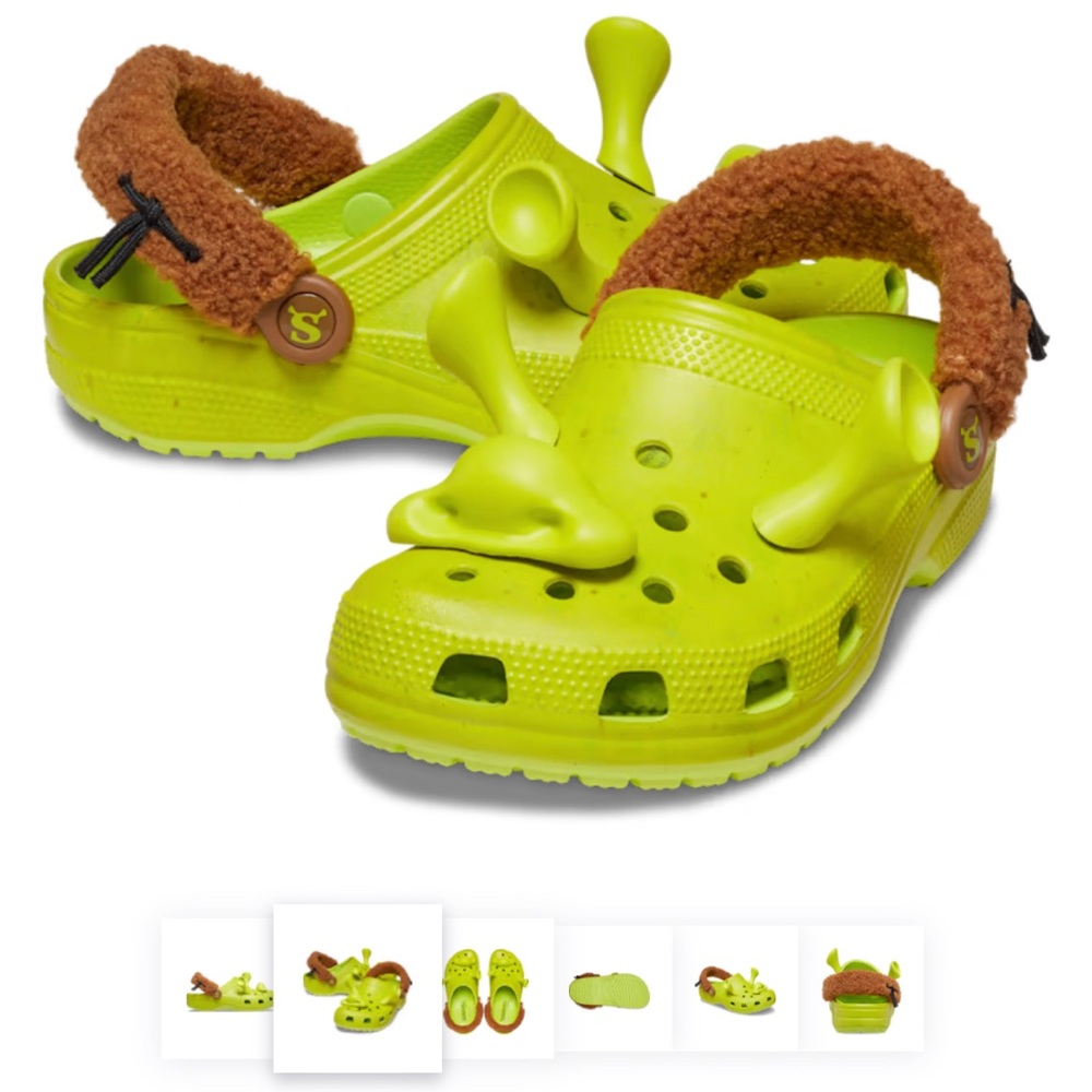Mens Shrek Crocs New BNIB Size US 10 mens SOLD OUT on Crocs